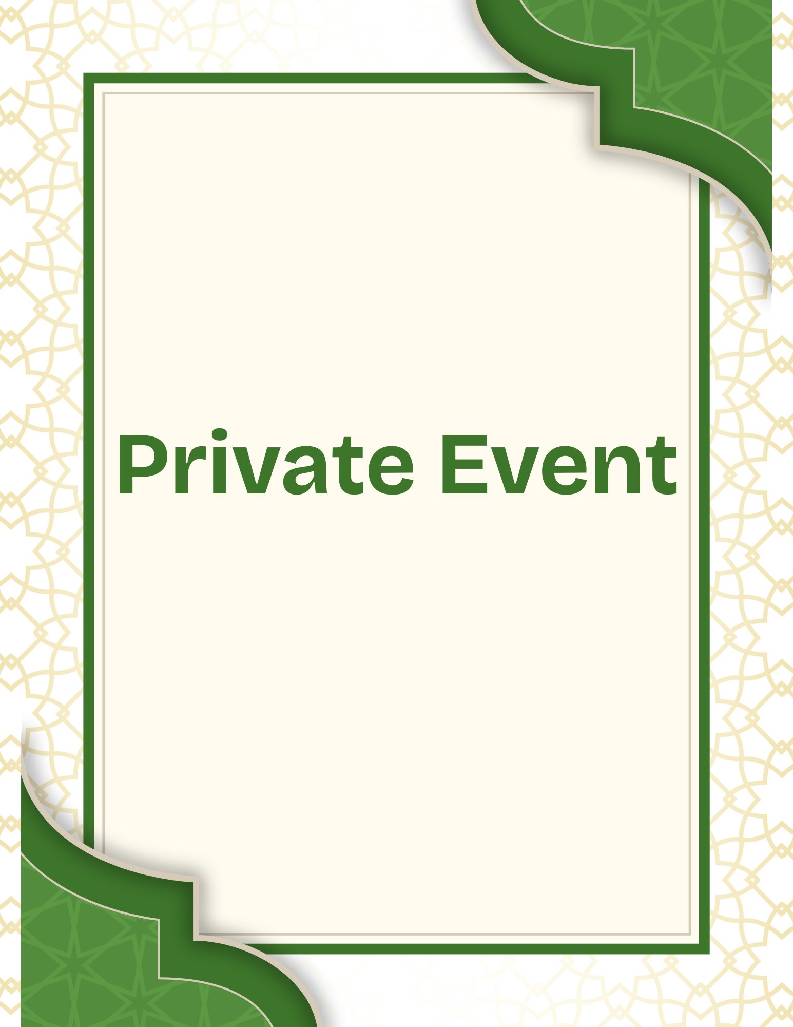 Private Event