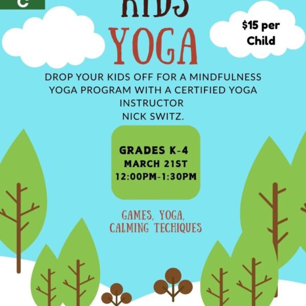 Kids Yoga Program With Nick Switz (March 21st)