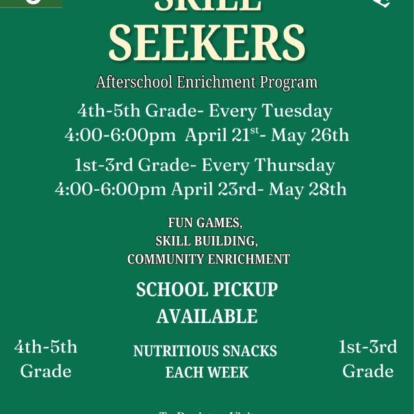 Skill Seekers After School Program (April-May)