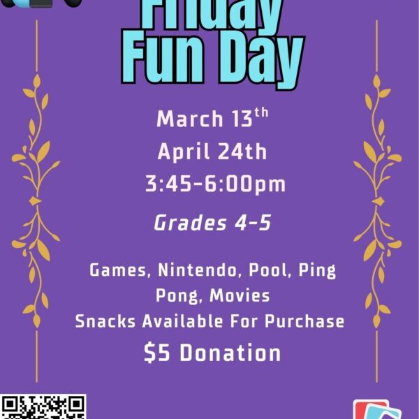 Friday Fun Day (Grades 4-5) April 24th