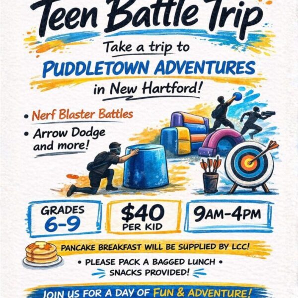 Teen Spring Break Battle Trip Grades 6-9 (One spot left!)