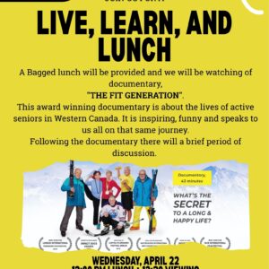 Live,Learn,Lunch: Fit Generation Documentary & Discussion