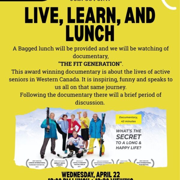 Live,Learn,Lunch: Fit Generation Documentary & Discussion