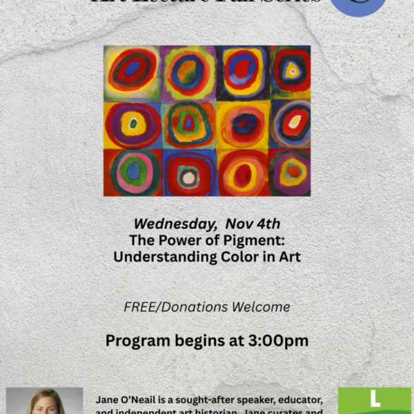 Culturally Curious Art Lecture Series: The Power of Pigment