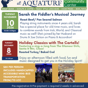 Senior/Adult Day Trip: Aquaturf with Sarah the Fiddler's Musical Journey